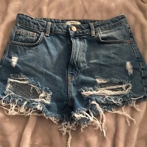 High rise shorts